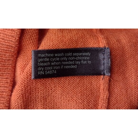 The Limited Wool Blend Lightweight Sweater Size M Pumpkin Classic Fall - Picture 8 of 8